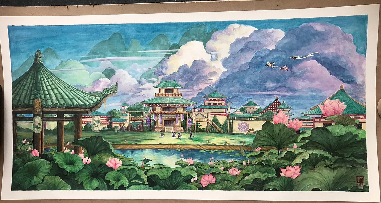 莲花坞临摹作品