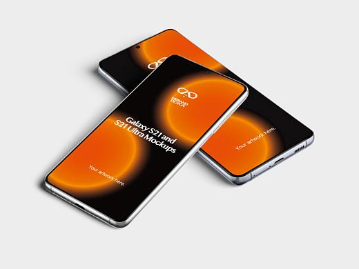 Galaxy S21 and S21 Ultra Mockups