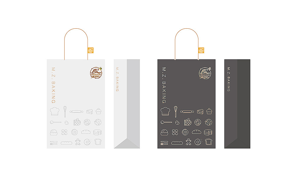 蛋糕店 烘培店VI设计 茶饮店logo设计 甜品店标志设计（图ZOTk0ODczMTI=） - 品牌 - 站酷设计师川石滴水原创素材 - 站酷ZCOOL