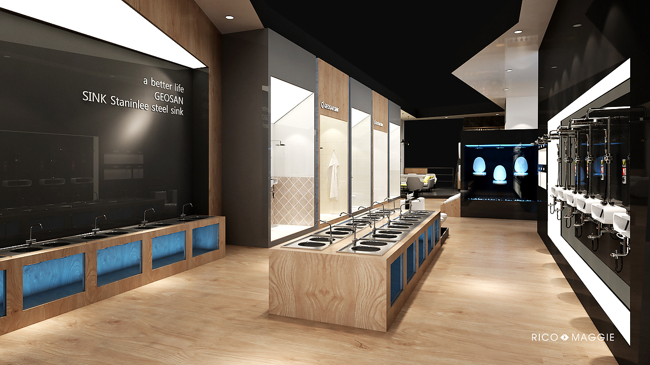 geosan sink韩国巨杉品牌展示展厅设计