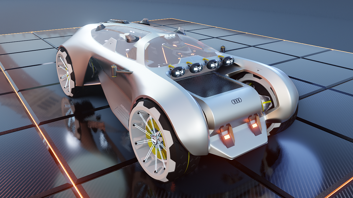 奥迪概念车模型制作拍摄