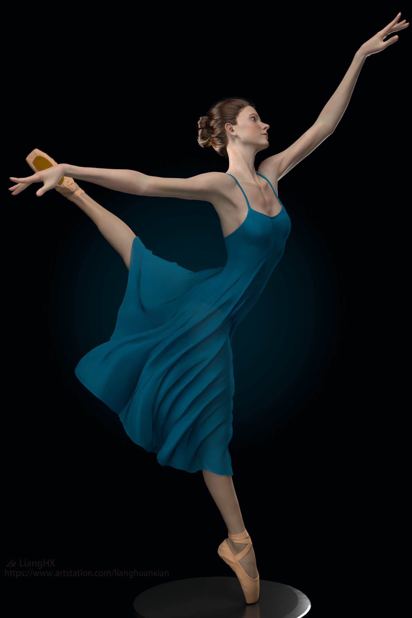 芭蕾雕塑|三维|人物/生物|lianghx_chn - 原创作品 - 站酷 (zcool)