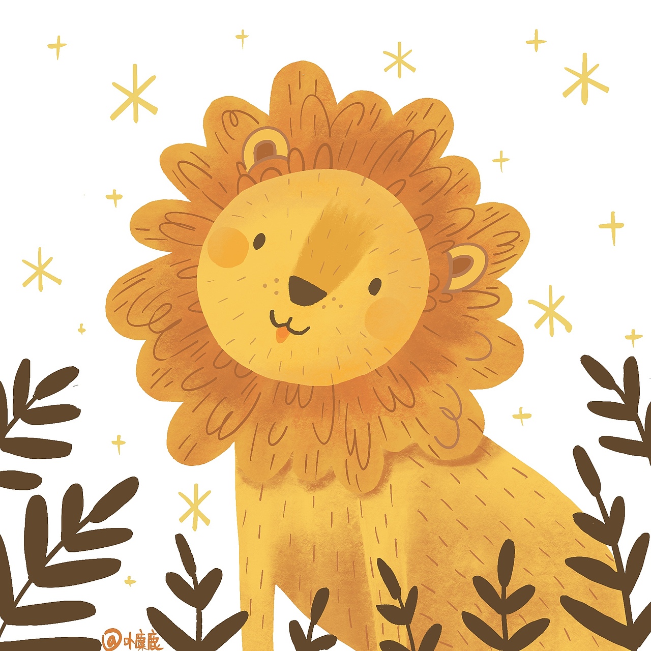 森林里的小动物们|插画|商业插画|twinkle琤_临摹作品-站酷zcool