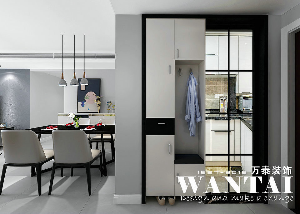 泰安装饰公司天竹佳苑116平现代简约装修效果图-张莎莎（图ZMTcyOTI2Mjk2） - 家装设计 - 站酷设计师泰安小胖装修原创素材 - 站酷ZCOOL