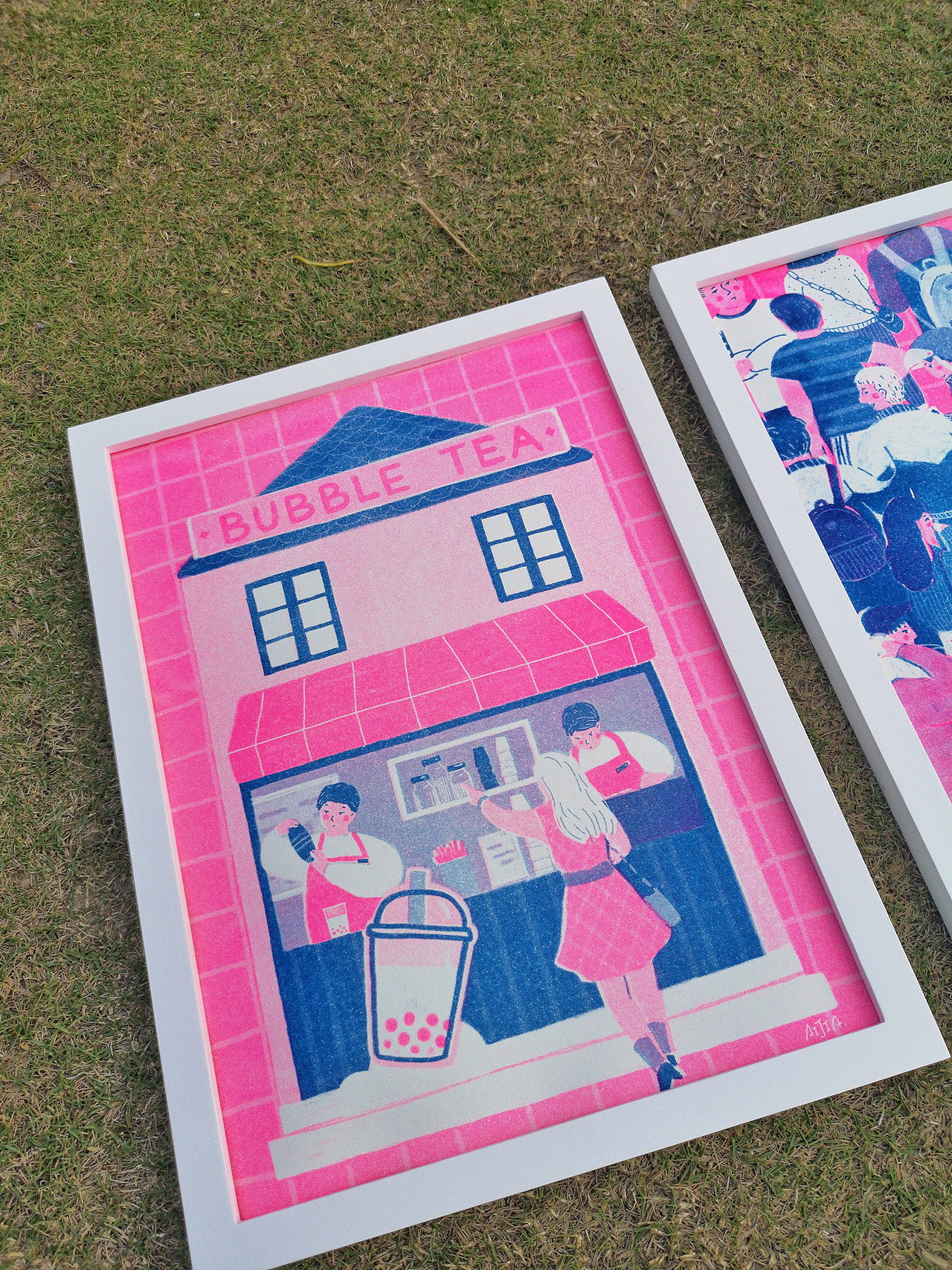 2019人从众系列插画 x RISOGRAPH（图ZMTk1MTc5MDY4） - 概念设定 - 站酷设计师AIJIA奶茶佳原创素材 - 站酷ZCOOL