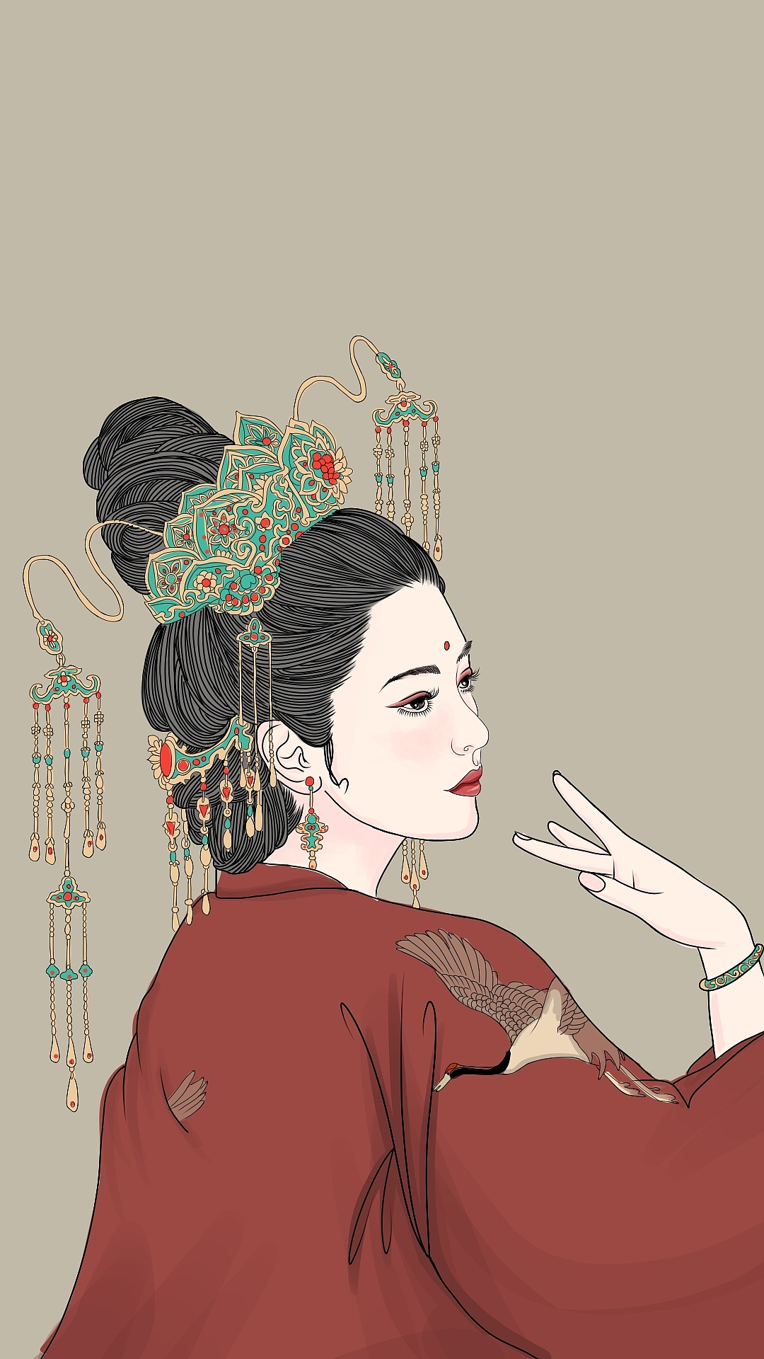 古装人物同人插画