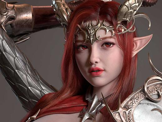 龍女角色（個人主頁-ZNDc4Mzc0MDg=） - 人物/生物 - 站酷設(shè)計師Miou_123原創(chuàng)素材 - 站酷ZCOOL