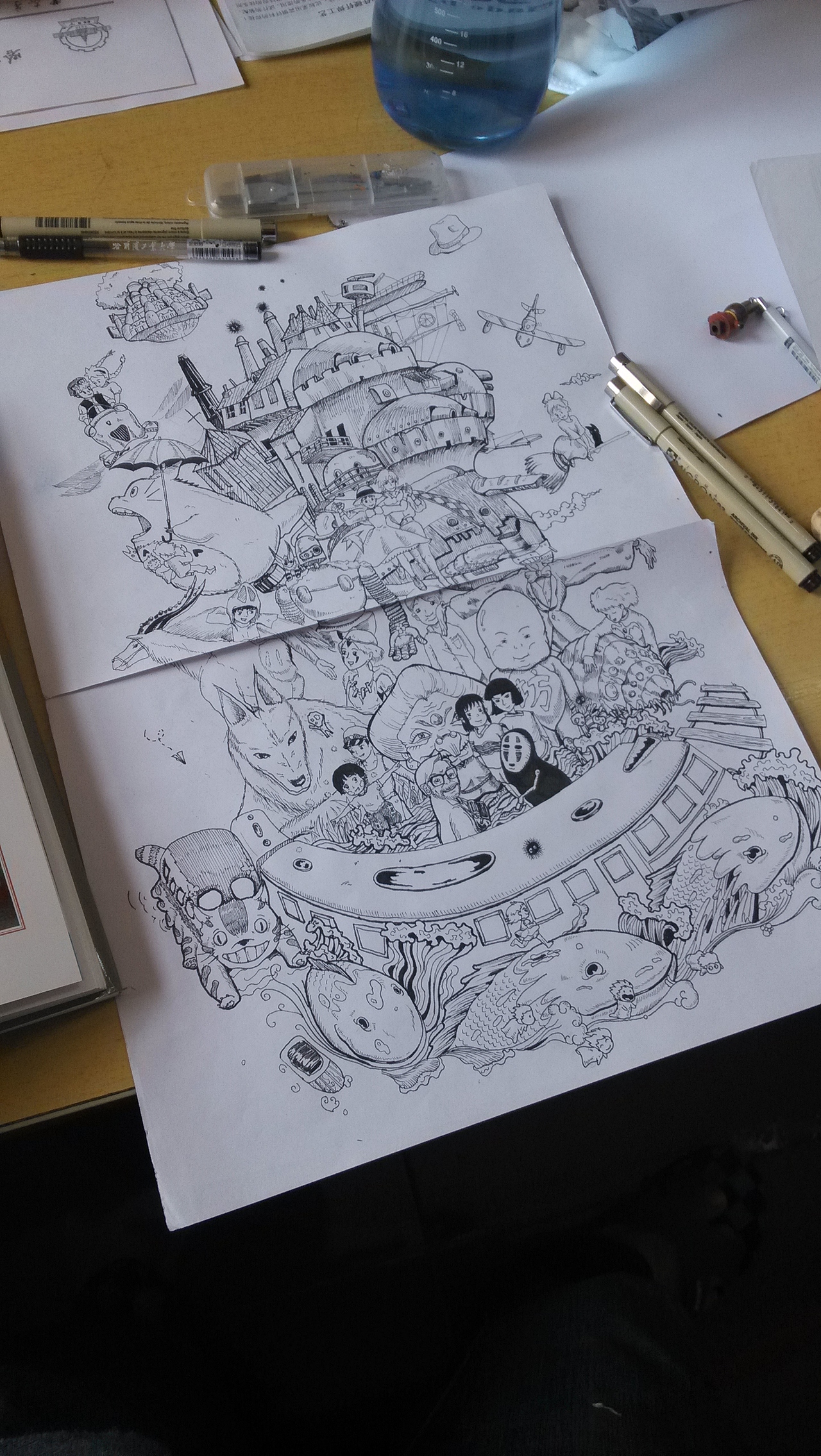 献给宫崎骏和那段时光（图ZMjUyNDI4MDg=） - 艺术插画 - 站酷设计师iorangesky原创素材 - 站酷ZCOOL