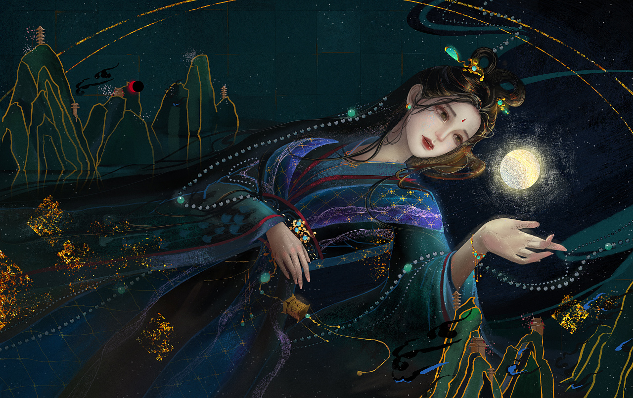 插画临摹 原画师@养猫画画的随随