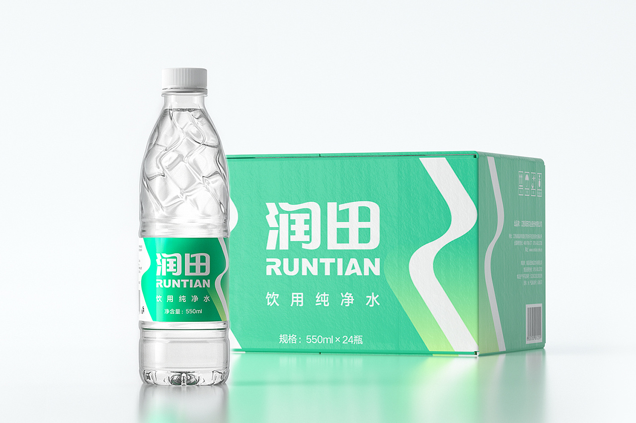 润田纯净水矿泉水品牌包装升级