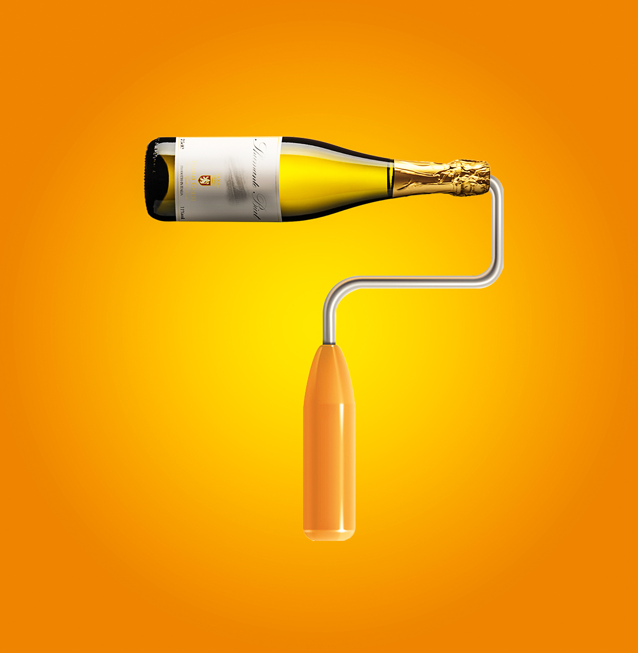 啤酒创意合成广告