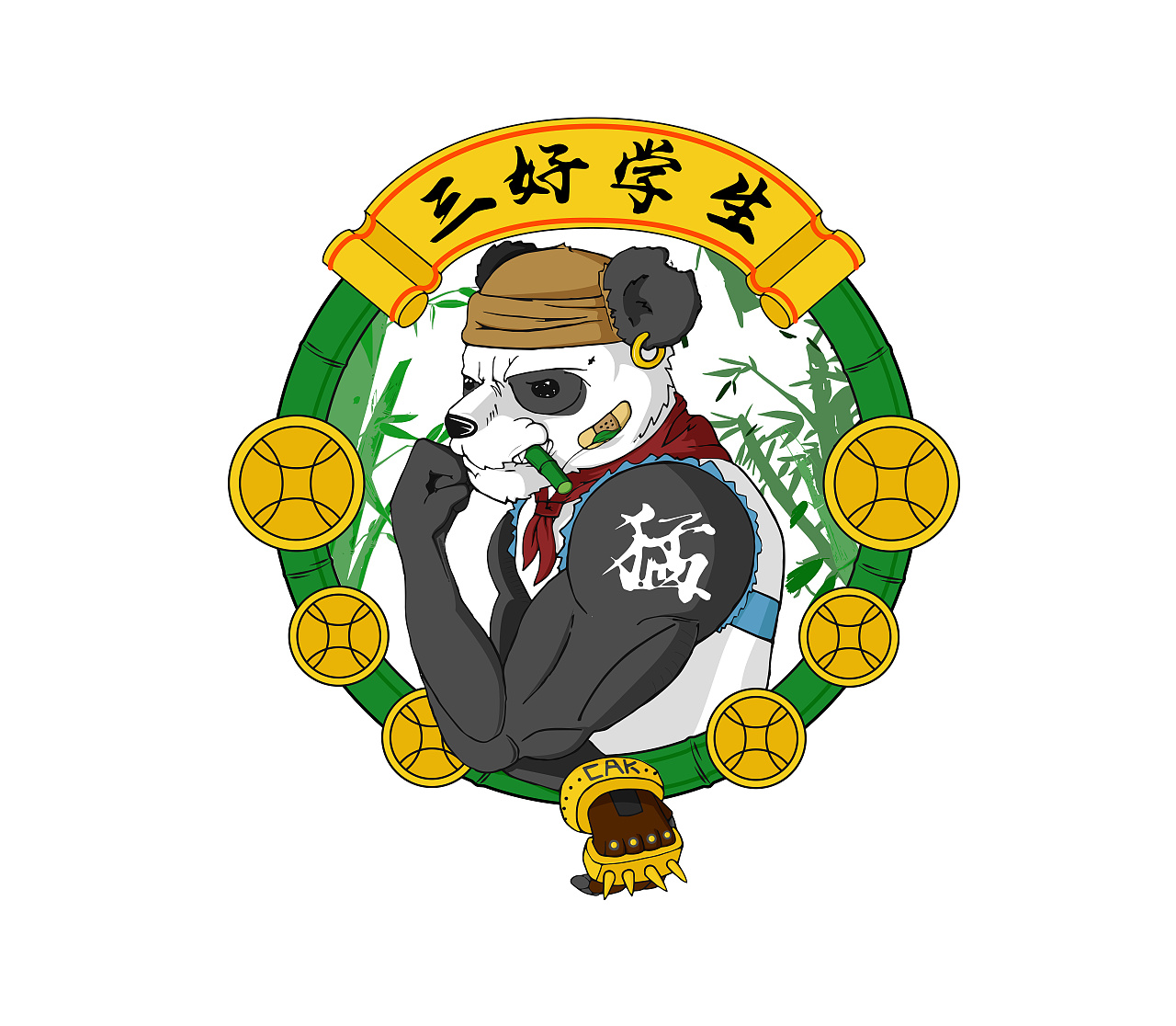 熊猫(三好学生)|插画|新锐潮流插画|九全指 - 原创作品 - 站酷 (zcool