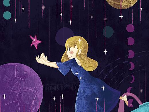 追星的少女（个人主页-ZMjY3OTEyMTI=） - 儿童插画 - 站酷设计师左肩有只鬼原创素材 - 站酷ZCOOL