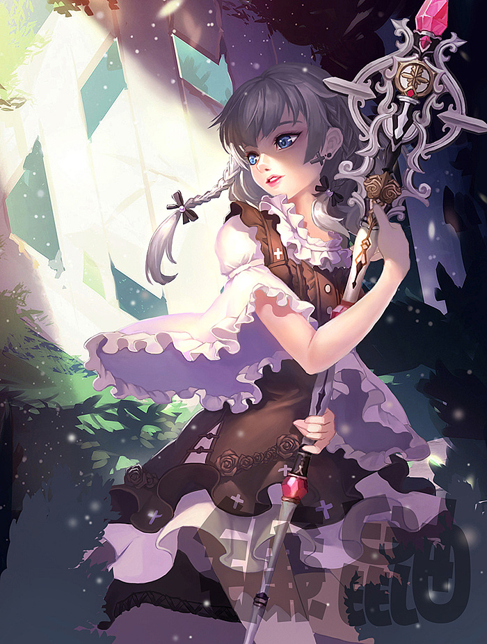 圣女|插画|游戏原画|镰鼬0 - 原创作品 - 站酷 (zcool)