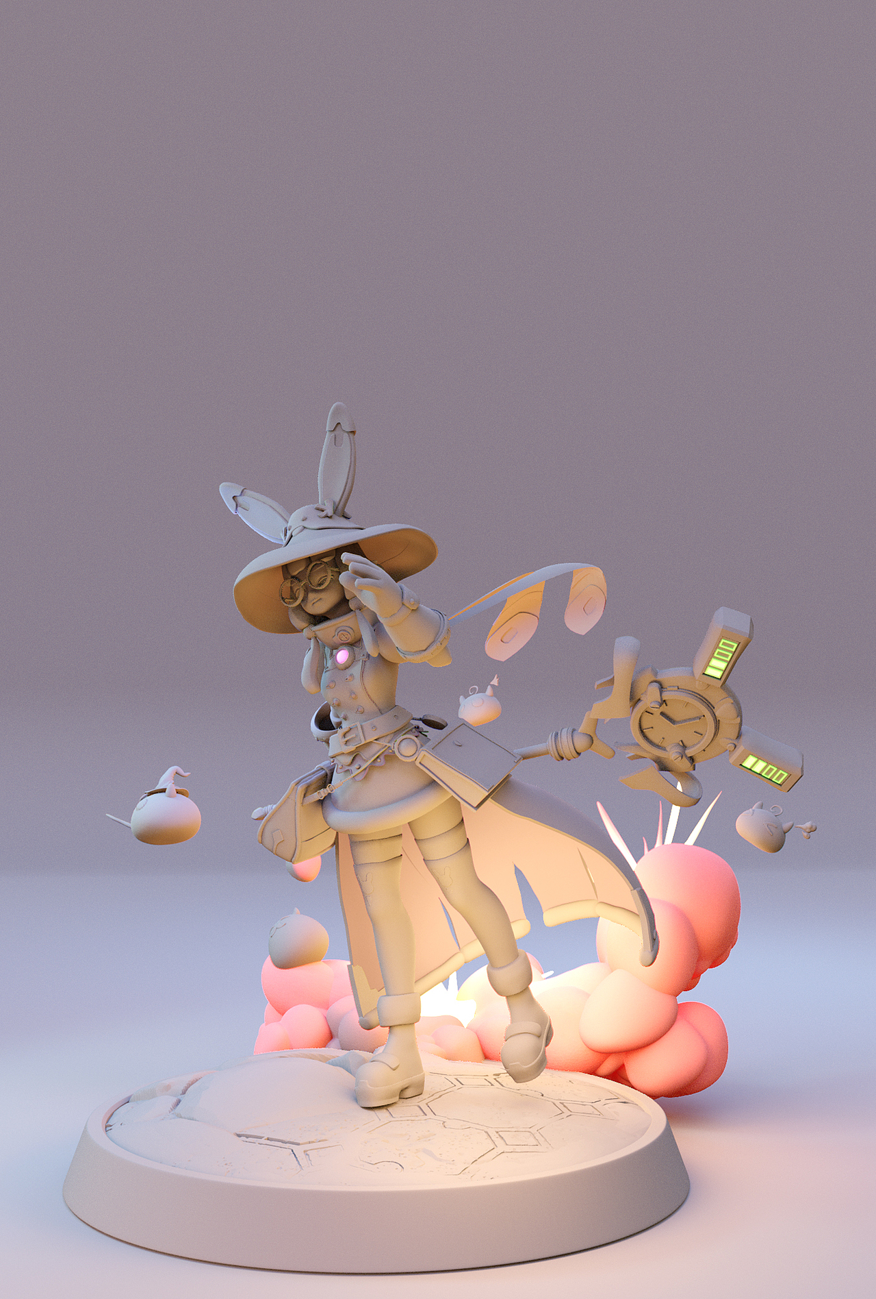 3d手办模型竹熊绘型