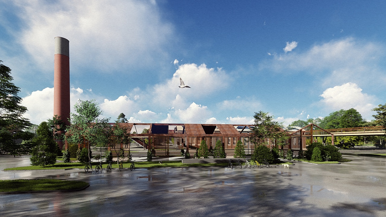 工厂改造方案了解一下|空间|景观设计|从小白开始 - 原创作品 - 站酷