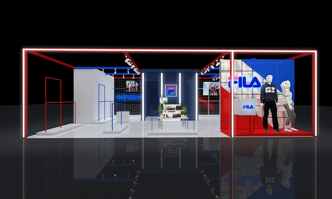 【效果图表现】办公空间+品牌展位+企事业展厅