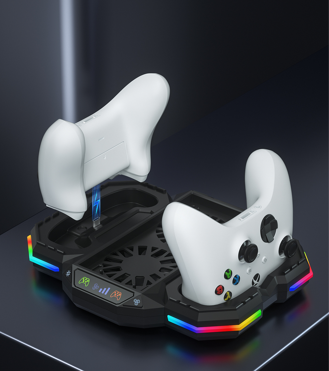 产品渲染x后期处理 XBOX S风扇底座