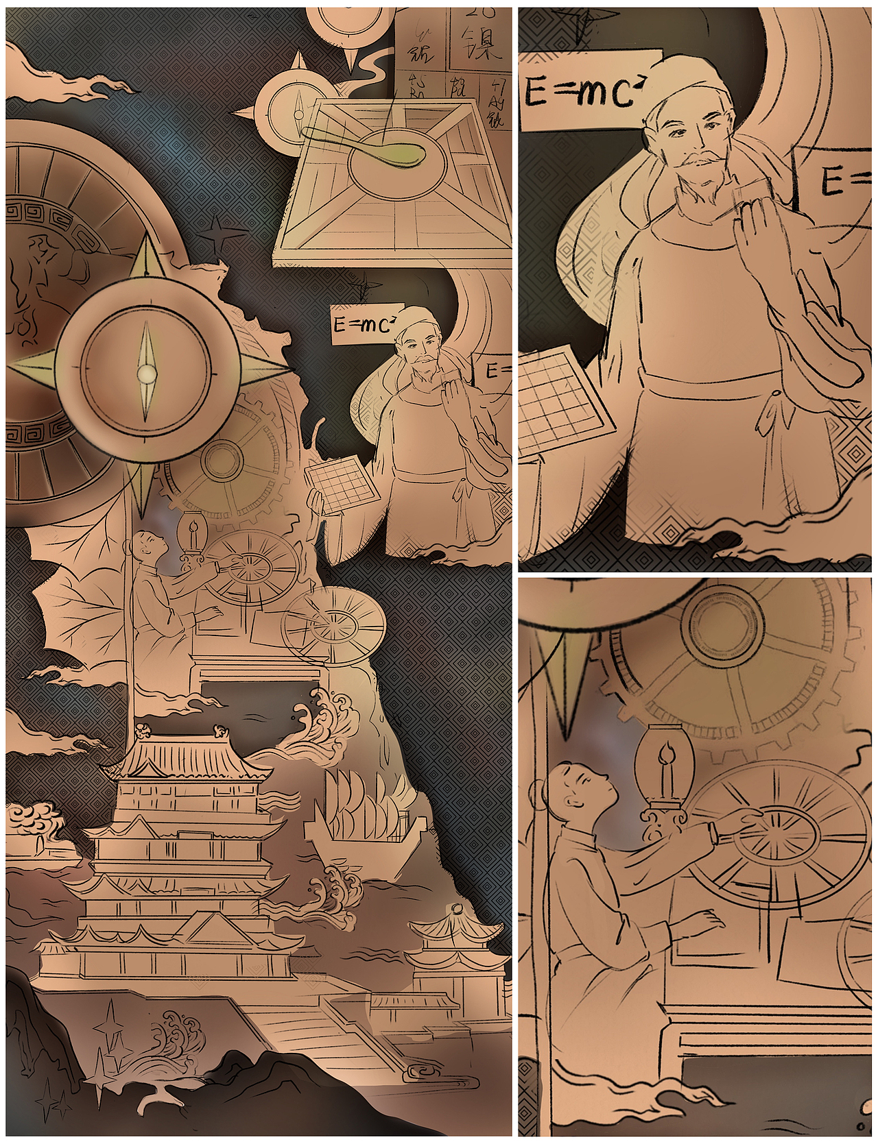 浮雕设计丨科技主题（图ZMzYwNTE2Mjgw） - 雕塑 - 站酷设计师雕塑浮雕设计沐一原创素材 - 站酷ZCOOL