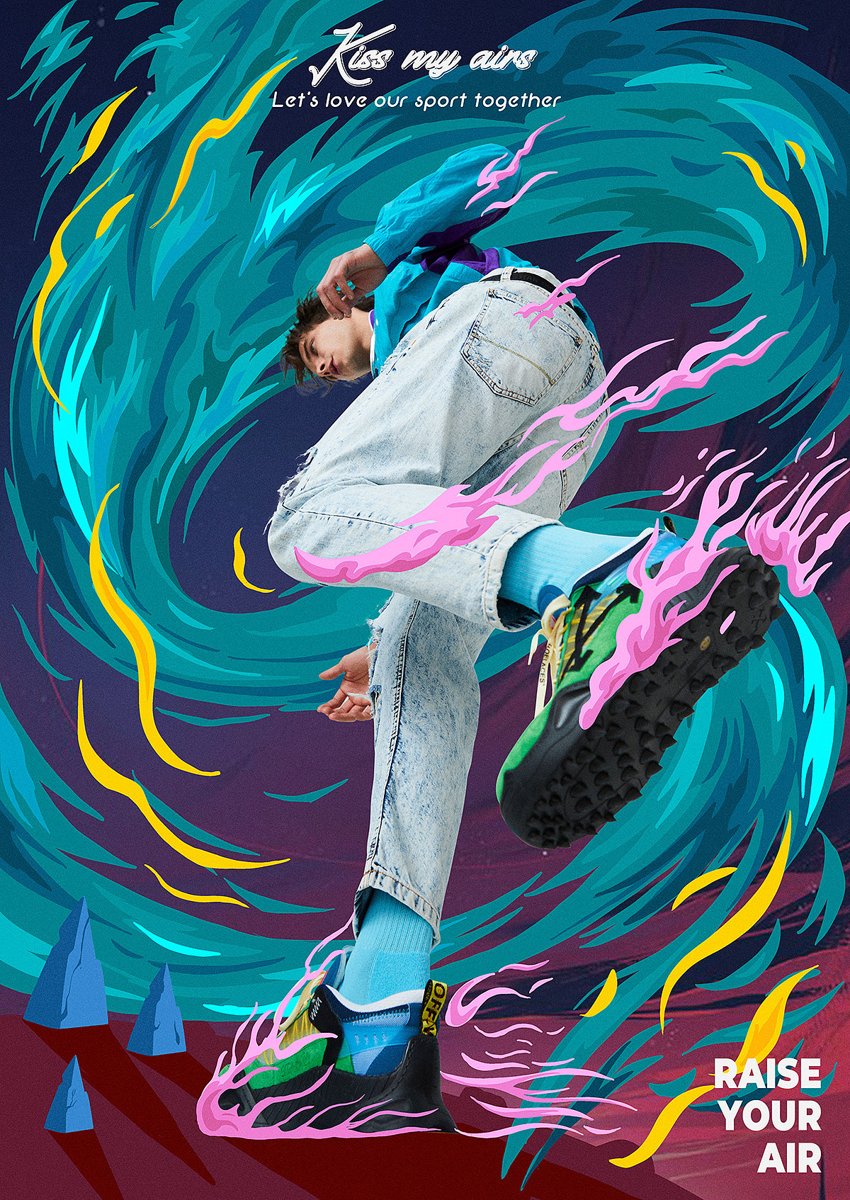 NIKE与商业插画的结合（图ZMzQ0NDg5NTE2） - 人像摄影 - 站酷设计师摄影师邵闯原创素材 - 站酷ZCOOL