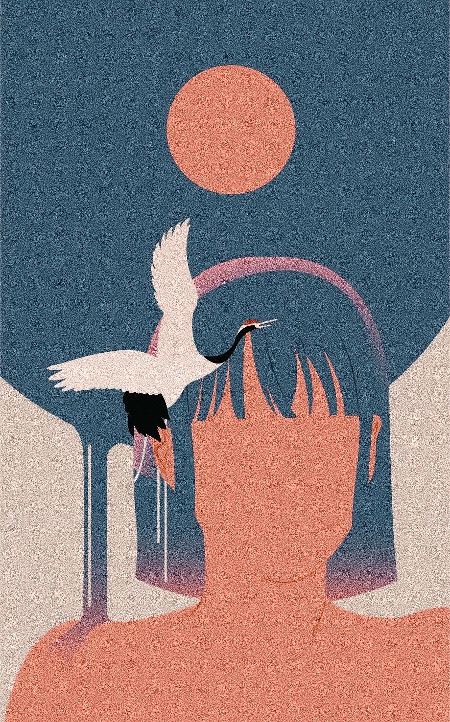 【鹤女】原创插画设计