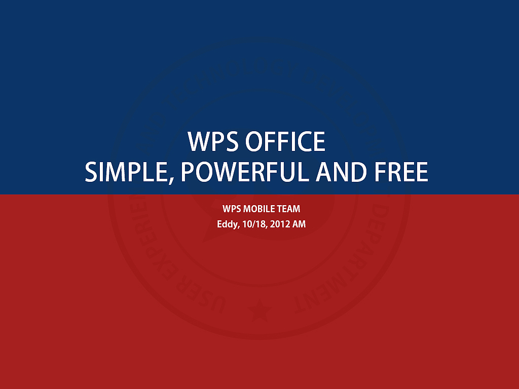 red and blue for wps