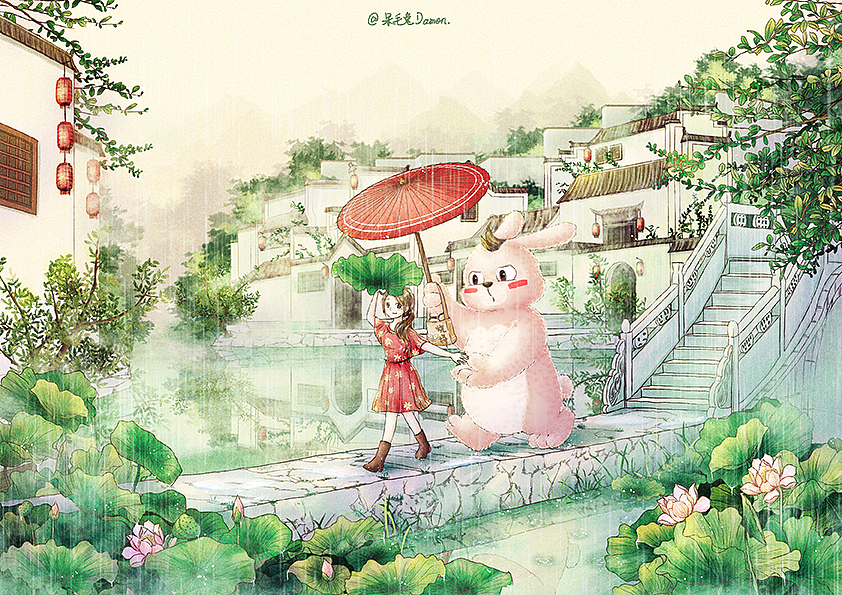 Damon 插画 旅游（图ZMTQ3NDg3Njg4） - 商业插画 - 站酷设计师古月小同原创素材 - 站酷ZCOOL