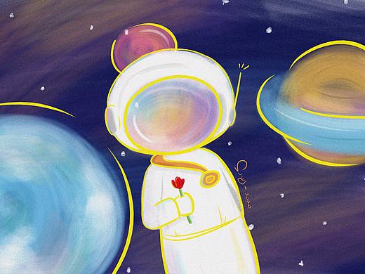 宇航員（個(gè)人主頁(yè)-ZNDQ1NDY3ODQ=） - 創(chuàng)作習(xí)作 - 站酷設(shè)計(jì)師宋瞎瞎原創(chuàng)素材 - 站酷ZCOOL