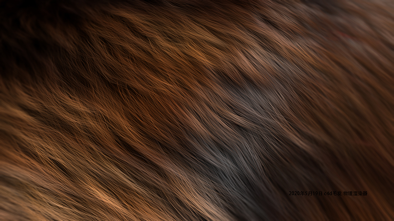 睡不着 再来一张 c4d 自己捣鼓的毛发 c4d的自带毛发