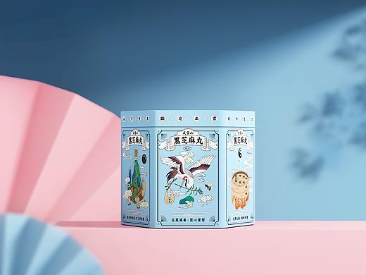 武当山芝麻丸包装渲染