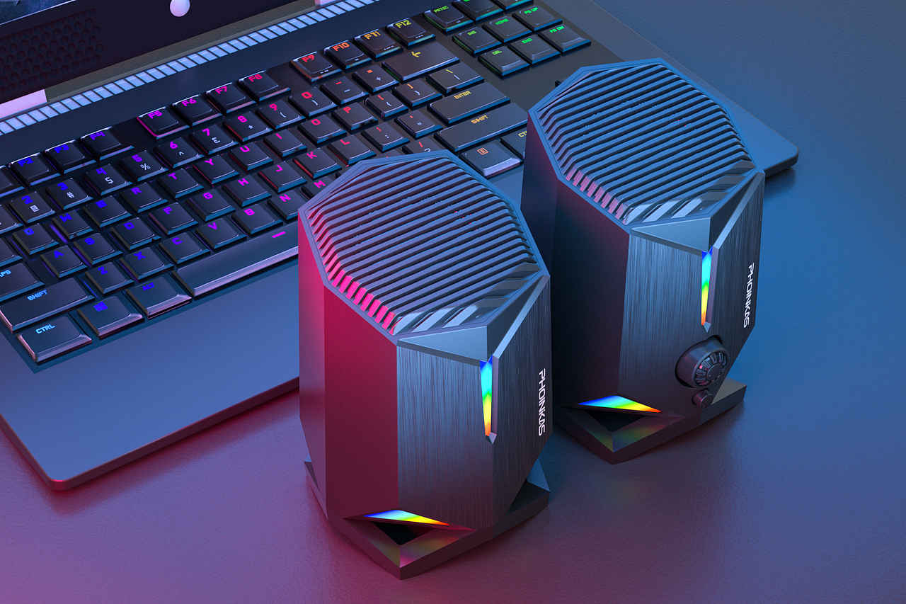 电竞耳机与电竞音响公众号场景图渲染（图ZMjcxNDk3NDEy） - 电商 - 站酷设计师做设计的神秘人原创素材 - 站酷ZCOOL