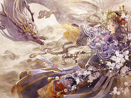 【古風插畫】清 祺皇貴太妃之寶銀璽擬人