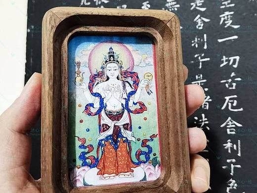 启母观音 纯手绘（个人主页-ZNjUzOTc3NTI=） - 工艺品设计 - 站酷设计师满心欢喜_原创素材 - 站酷ZCOOL