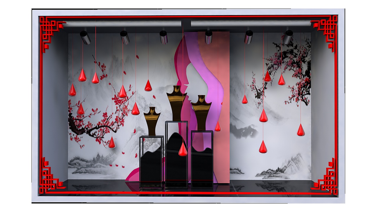 三八妇女节主题橱窗设计