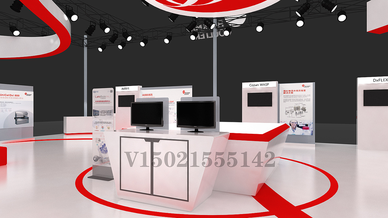 上海医药展丨贝克曼展台设计与搭建（图ZMTYxMDY5NTY4） - 展陈设计 - 站酷设计师展台设计原创素材 - 站酷ZCOOL