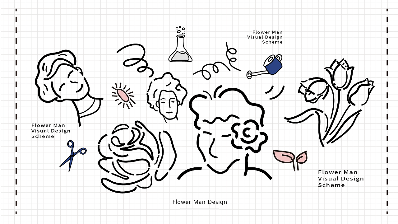花美男品牌花店视觉设计