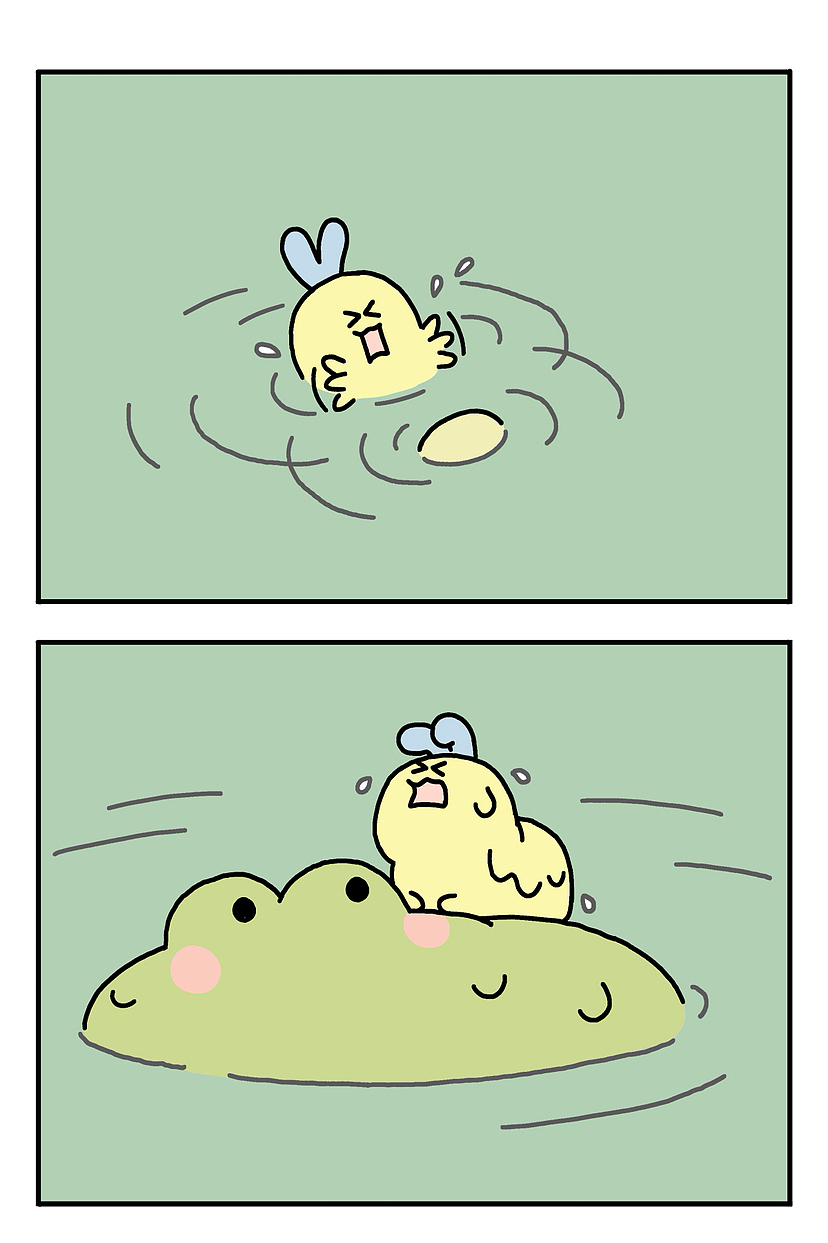 《青蛙和毛毛虫》的故事（图ZMzQ2MTAzMjA0） - 短篇/格漫 - 站酷设计师画面感菌原创素材 - 站酷ZCOOL