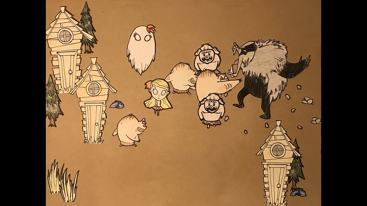 dont starve 剪纸风格定格动画