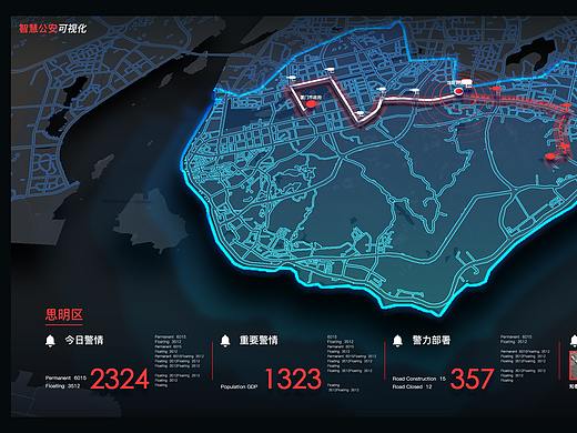 公安路线安防案例数据可视化