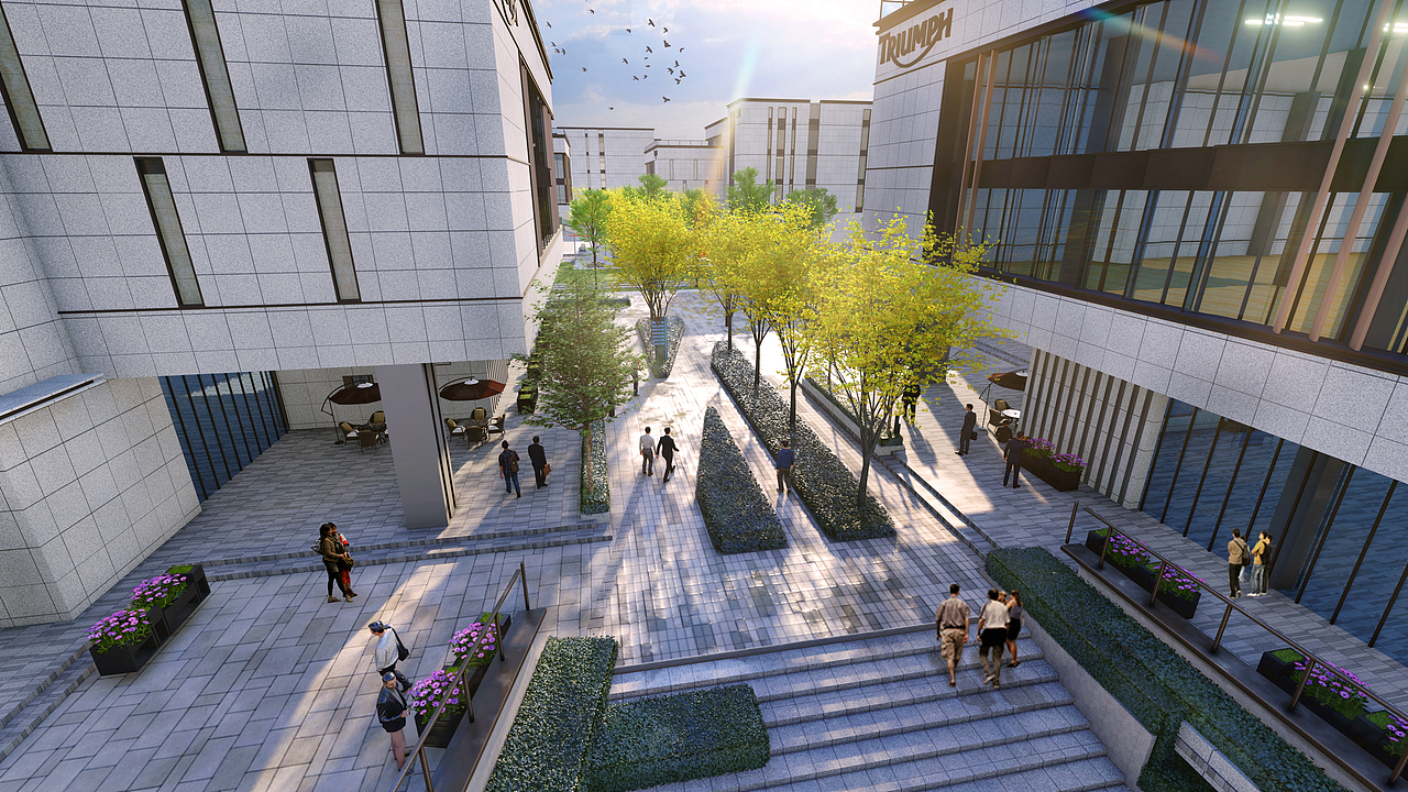 某产业园项目|空间|景观设计|当年情k_原创作品-站酷zcool