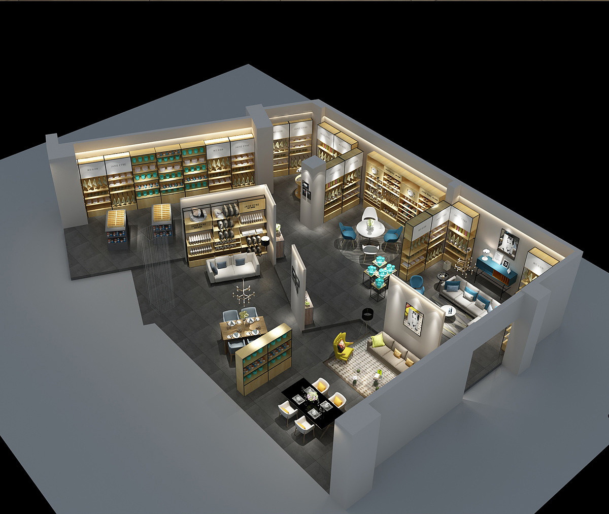 办公室装修设计简艾生活馆办公室设计展厅设计装修