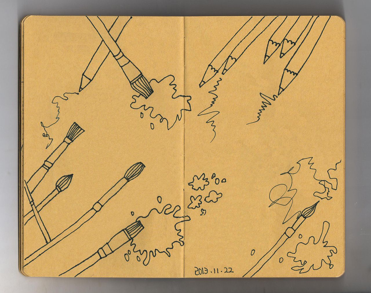 《除了画画什么都不做可以么》 2013.11.22绘