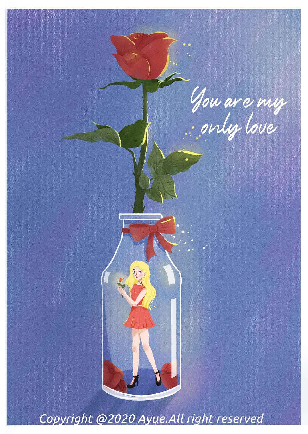 花瓶里的少女（图ZMjE4NjUxMjEy） - 商业插画 - 站酷设计师哦哟Ayue原创素材 - 站酷ZCOOL