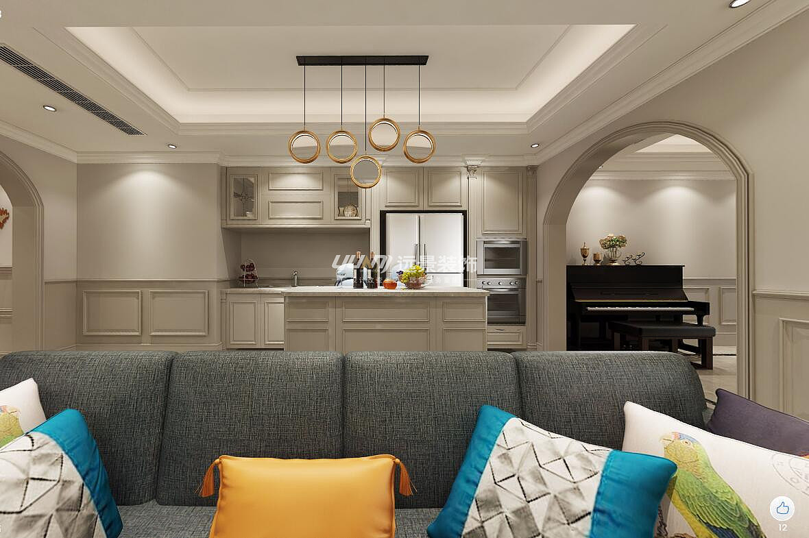 远景装饰公司|北大资源博雅装修设计|简欧设计风格