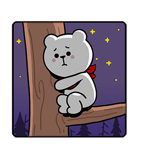 猫与熊之憨憨小白表情包