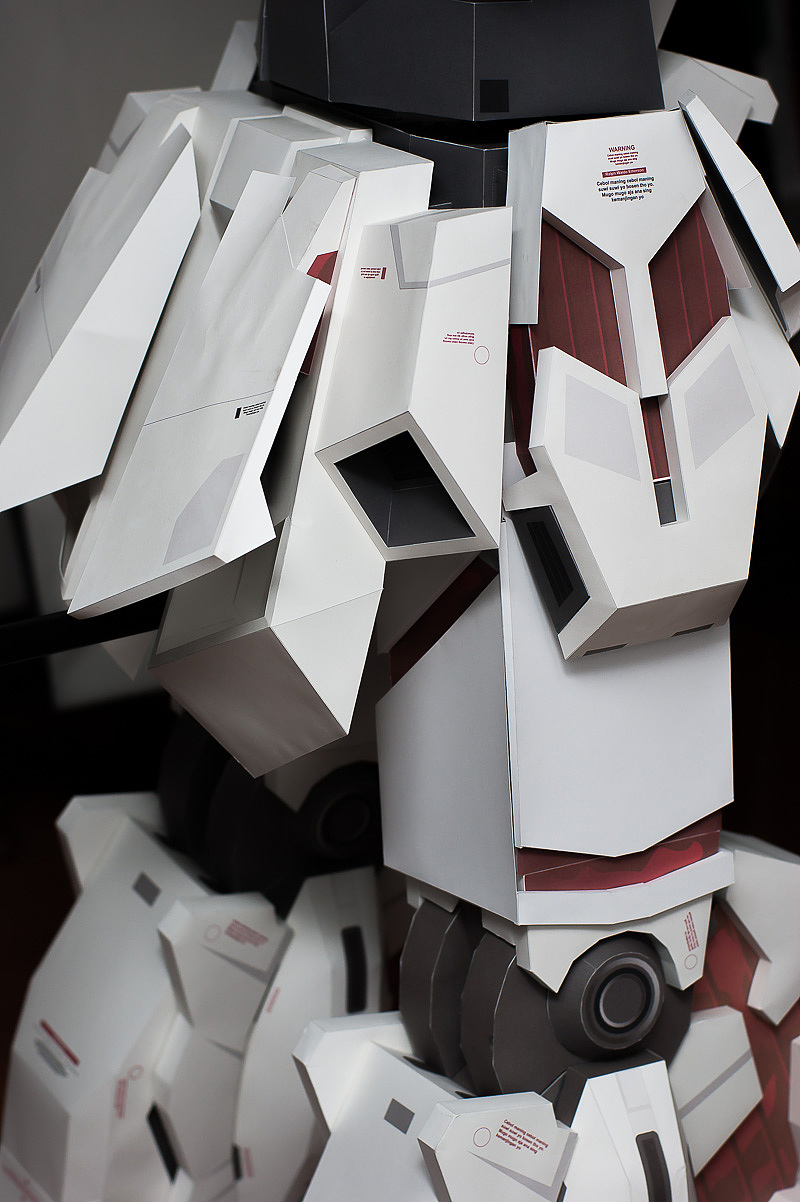 2米纸模独角兽高达完工欢迎围观