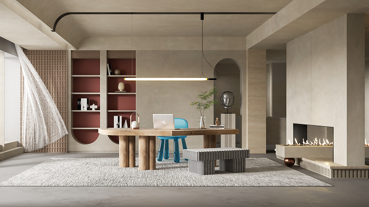 【场景渲染】尝试c4d和oc渲染器制作室内外打光效果图