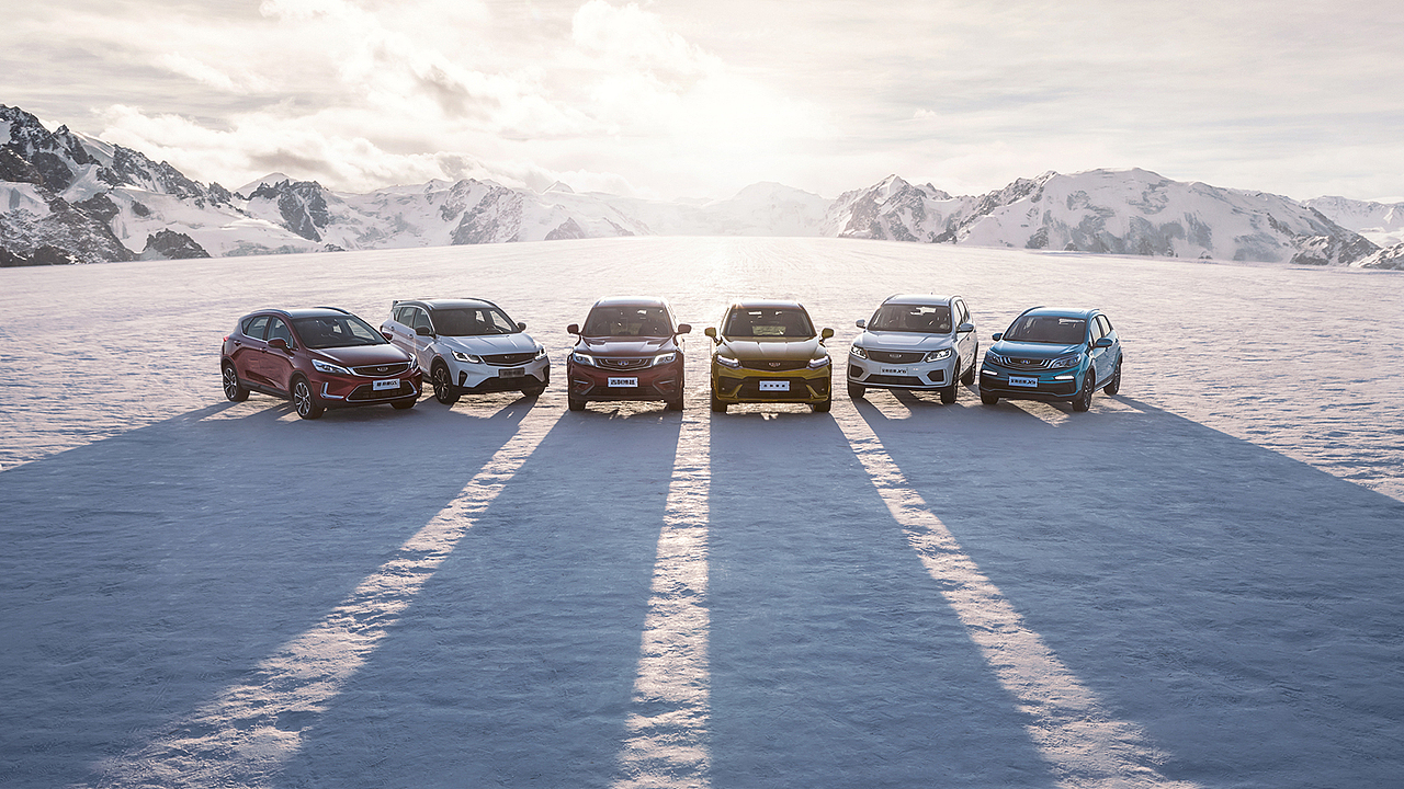 汽车修图合成 吉利汽车合成制作