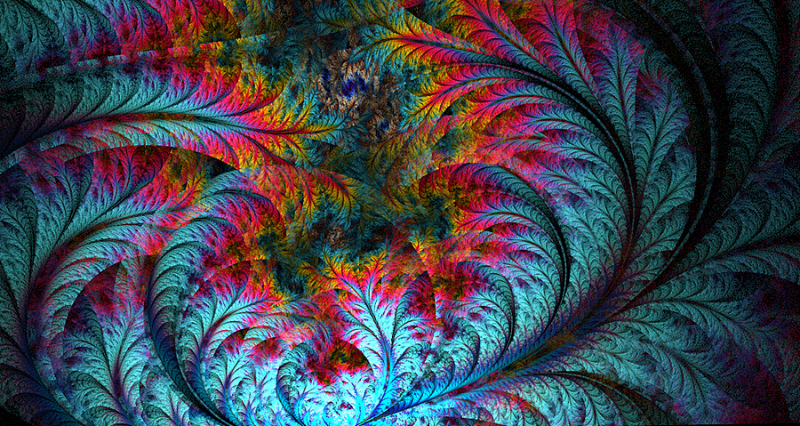 分形(Fractal)二十九辑: 繁盛如叶，华美如花。（图ZNDEwNjUzNDA=） - 绘画 - 站酷设计师阳光与青稞原创素材 - 站酷ZCOOL