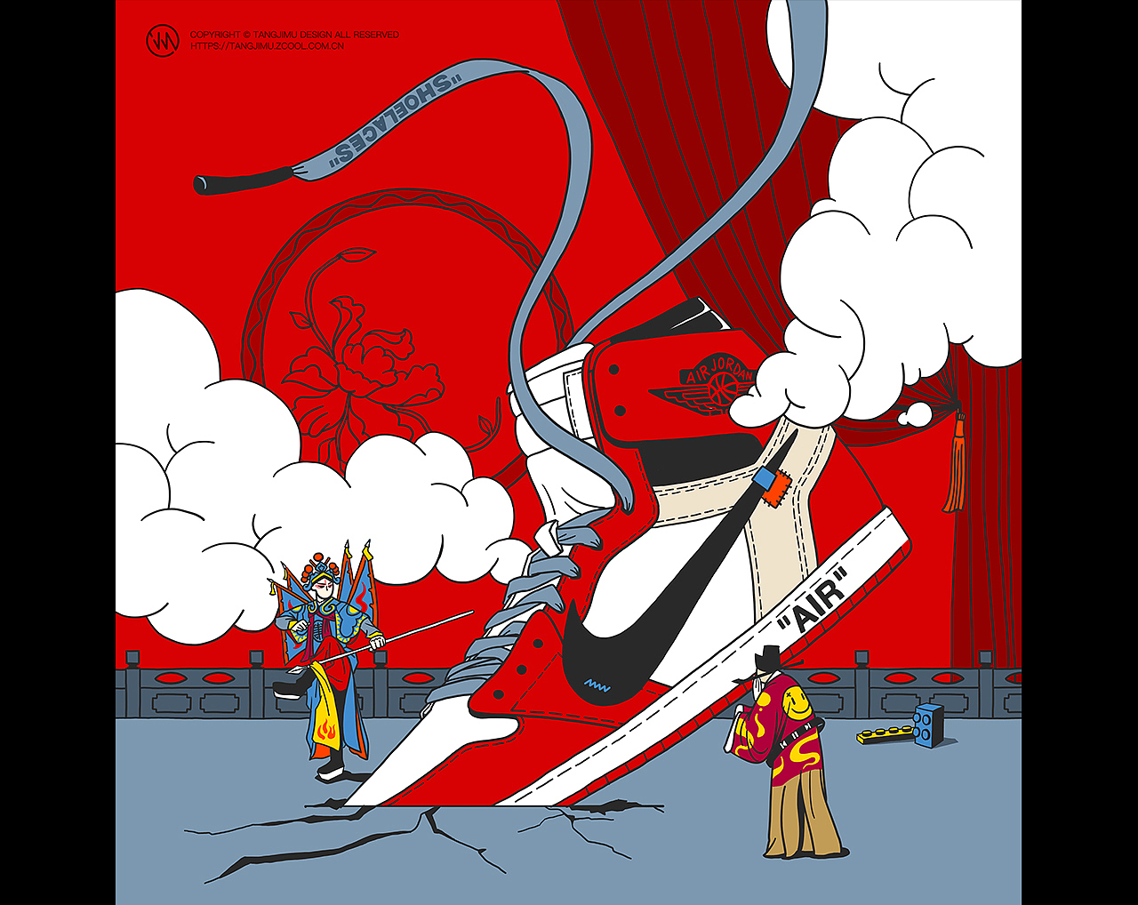 OFF WHITE X AJ1 · 中国京剧